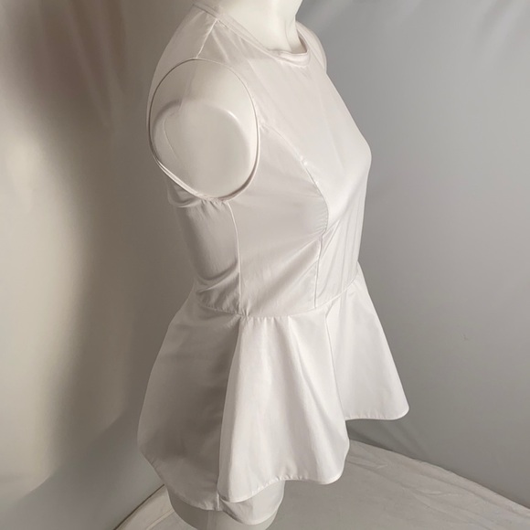 Marni white layered peplum sleeveless top 38 - Picture 3 of 12